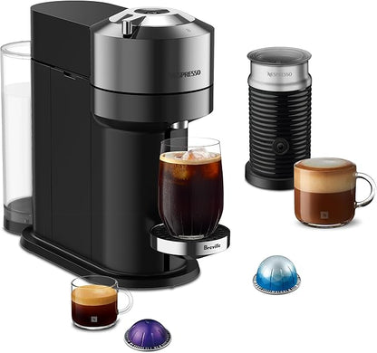 Nespresso Vertuo Next Deluxe Coffee and Espresso Maker, Pure Chrome by Nespresso