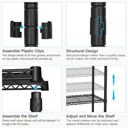 FUTASSI Black Clothing Rack - Image 7