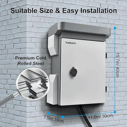 Outdoor Electrical Box, Cold-Rolled Steel Plate, Aluminum Alloy Back Beam - Image 2