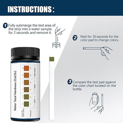 Water Hardness Test Kit-150 Strips Water Quality Testing - Image 4