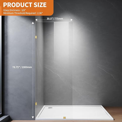 Shower Glass Panel, Fixed Shower Screen Panel - Image 7