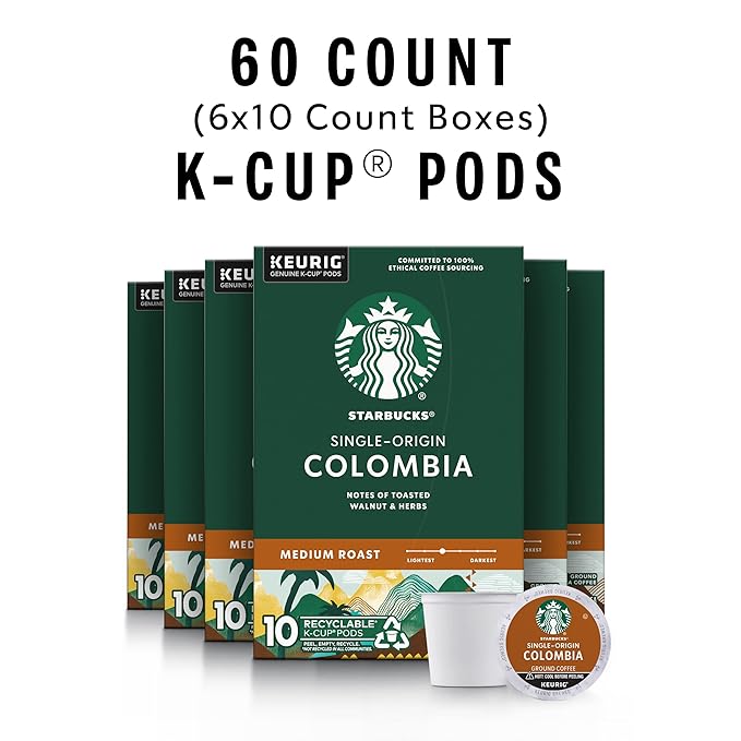 Starbucks K-Cup Coffee Pods, Medium Roast Coffee, 100% Arabica, 6 boxes - Image 2