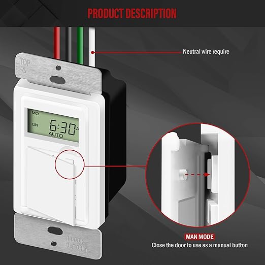 ENERLITES Programmable Digital Timer Switch - Image 3