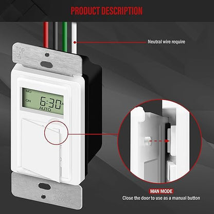 ENERLITES Programmable Digital Timer Switch - Image 3