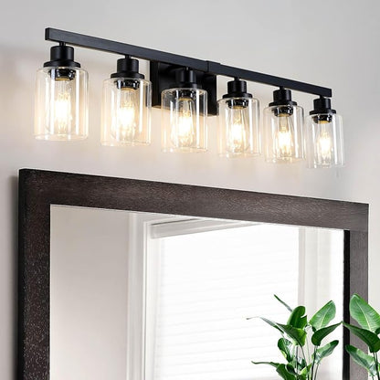 DIKAIDA 6-Light Black Vanity Lights 38'' Modern Bathroom Vanity Lighting - Image 7