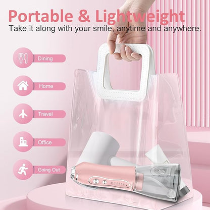 Water Dental Flosser Teeth Cleaner Pick, H2ofloss Cordless Portable Oral - Image 7