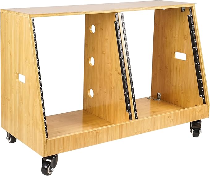 Sound Town DIY 2 x 12U Slanted Studio Rack by SOUNDTOWN