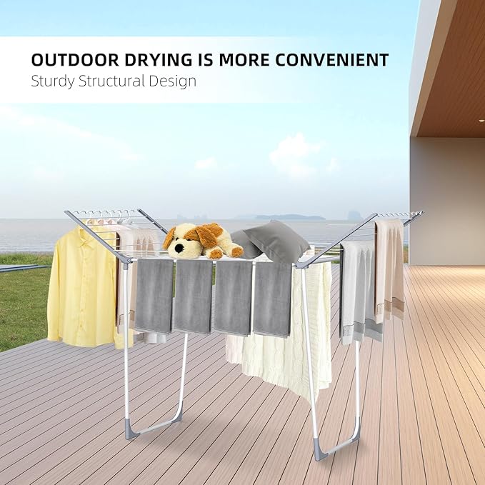 Unkqan Clothes Drying Rack, Foldable Laundry Rack - Image 3