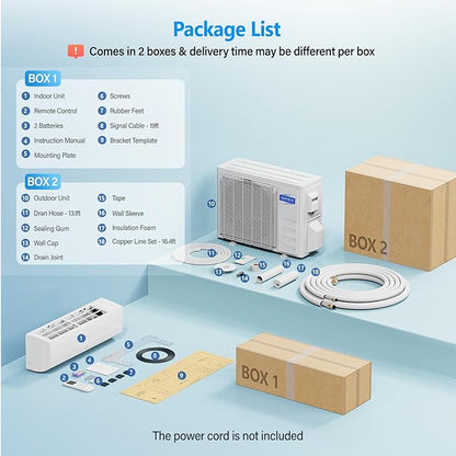ROVSUN 12000 BTU Wifi Enabled Mini Split Air Conditioner & Heater - Image 6