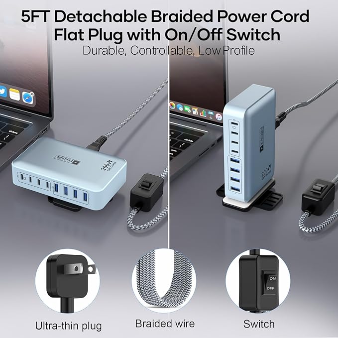 8-Port Multi Charging Stations 200W - Image 2