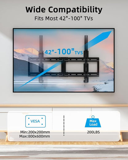 HOME VISION Ultra Slim Fixed TV Wall Mount Bracket - Image 2