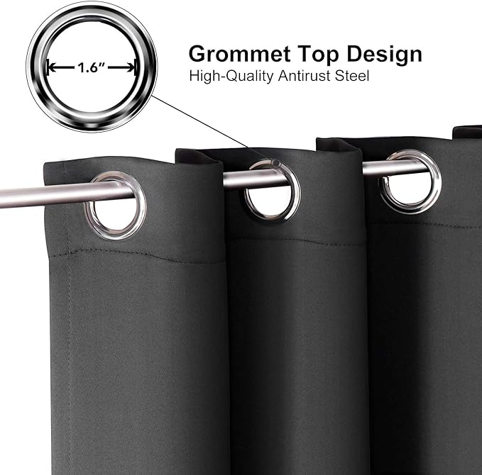 ChrisDowa Grommet Blackout Curtains - Image 3