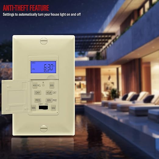 Enerlites 7 Days Digital in-Wall Programmable Timer Switch - Image 7