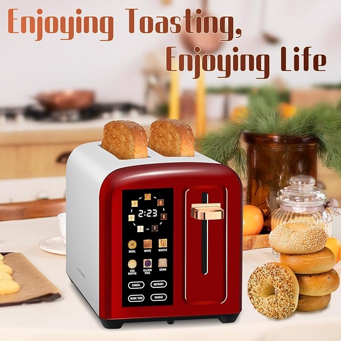 SEEDEEM Toaster 2 Slice with Touch Screen, Faster Heating Speed, 7 Shade Setting - Image 7