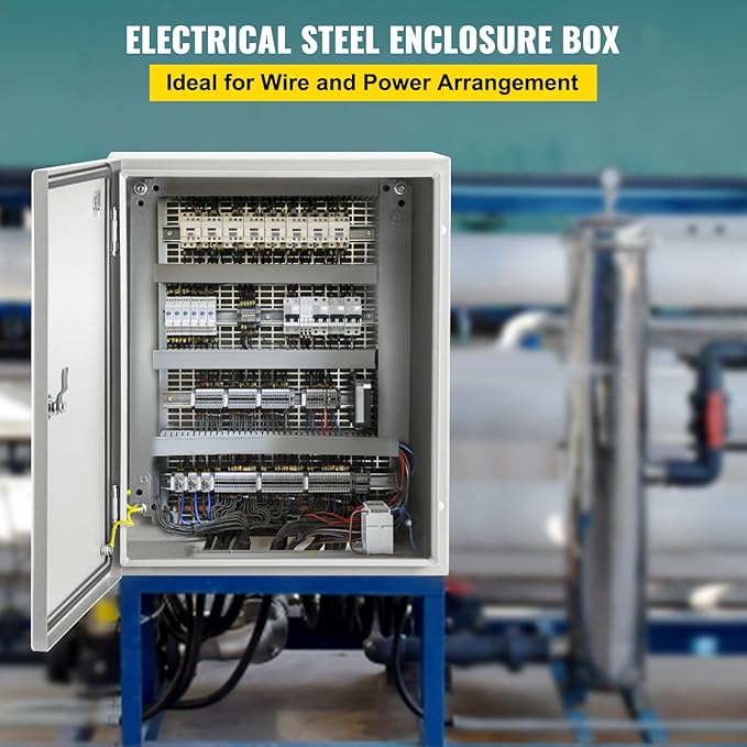 VEVOR NEMA Steel Enclosure, IP66 Waterproof & Dustproof, Outdoor/Indoor - Image 2