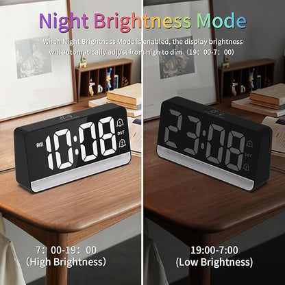 Alarm Clocks for Bedrooms, Digital Bedside Clock - Image 5