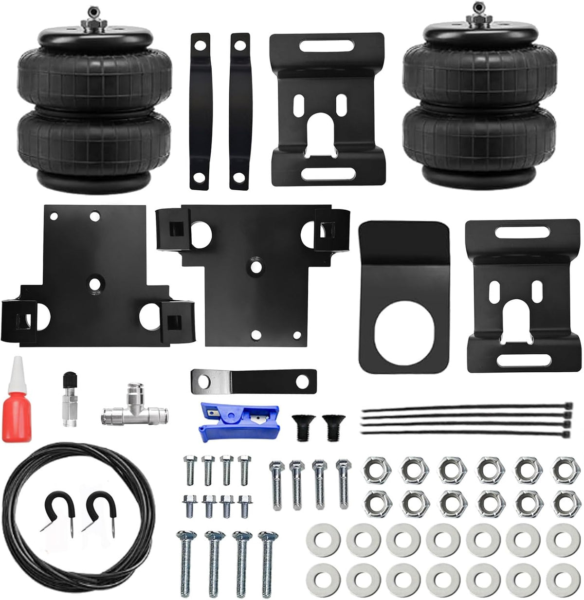 rea air spring bag suspension kit for chevy/gmc shown in use