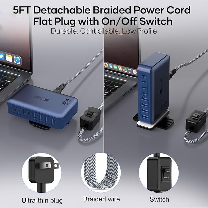 8-Port iPhone Charger Fast Charging 200W - Image 4