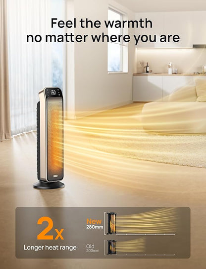 DREO Space Heater Indoor, 3 Modes, Overheating & Tip-Over Protection, Electric - Image 3