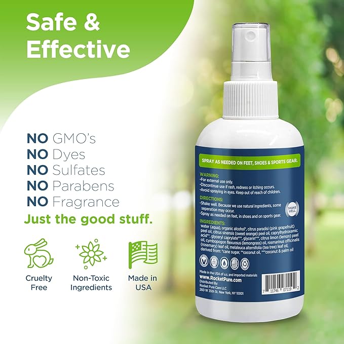 Rocket Pure Natural Foot & Shoe Deodorizer Spray - Image 9
