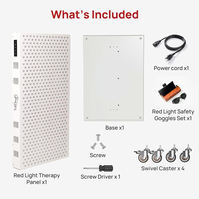 Red Light Therapy Panel for Body, 7 Wavelengths, 2900 W Near‑Infrared Light - Image 7