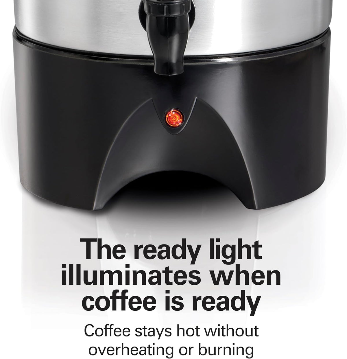 Hamilton Beach 45 Cup Coffee Urn and Hot Beverage Dispenser, Silver