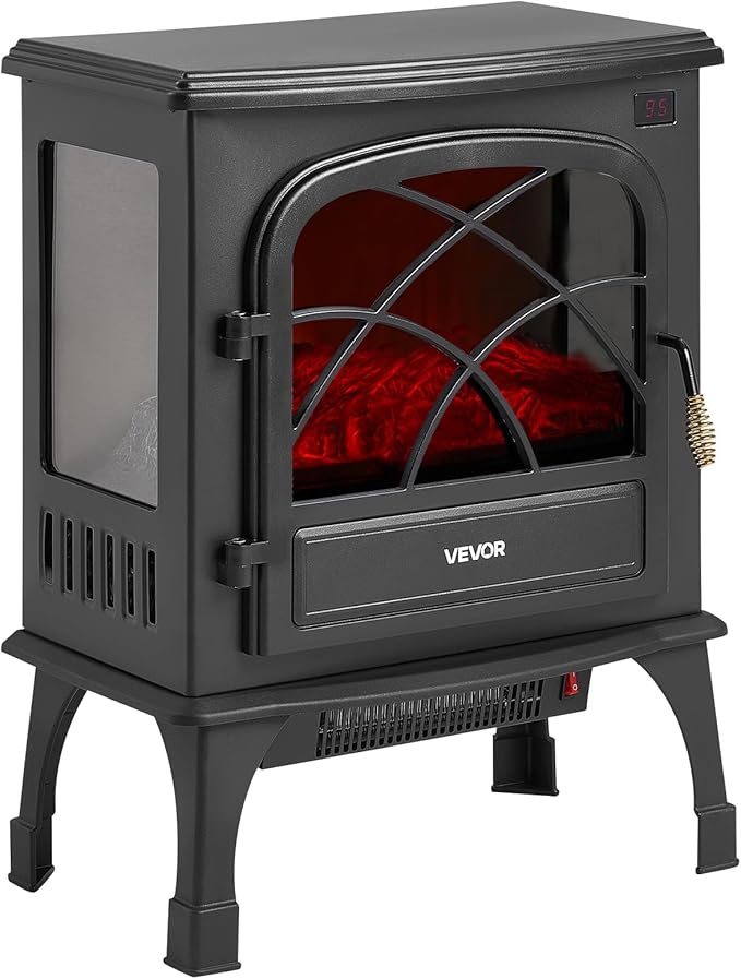 VEVOR 25.5inch Freestanding Fireplaces, 1500W 5120BTU Portable Electric - Image 9