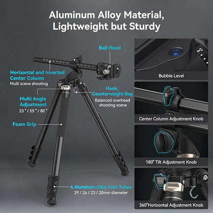 SmallRig CT200 72.8"/200cm Horizontal Overhead Tripod - Image 4