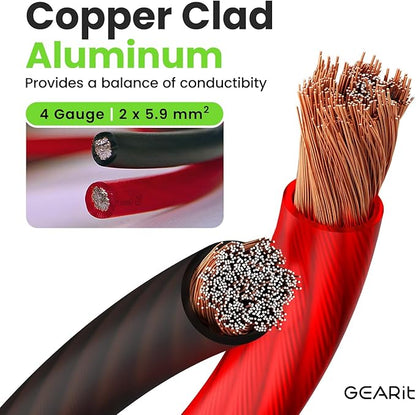 GEARit 4 Gauge Wire, CCA Electrical Wire Extension Cord - Image 2