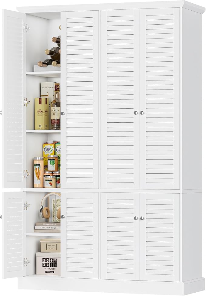 71” Tall Storage Cabinet, Kitchen Pantry Cabinet by BOTLOG