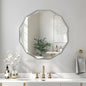 Bathroom Mirror for Wall, Beveled Edge Frameless Wall Mount Vanity Mirror by ladynow