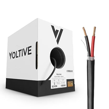Voltive 12/2 Speaker Wire, in-Wall CL3 & Direct Burial, 250ft by Voltive