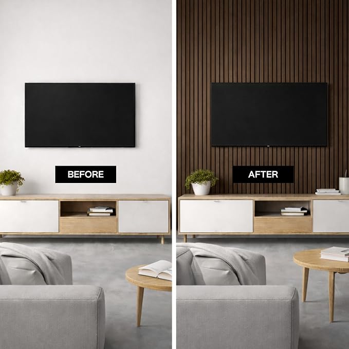2-Pack Acoustic Wood Slat Panels - Image 2
