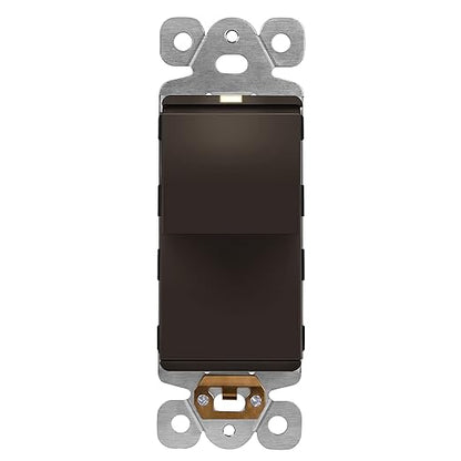 LIDER Minimalist Design Matte Finish Lighted Decorator Switch, Frameless Paddle by LIDER