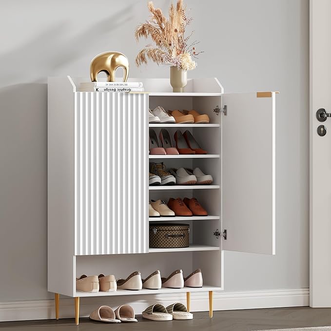 SICOTAS Shoe Cabinet Set of 3-7-Tier Large Shoe Storage Cabinet, 50.7" Tall - Image 3