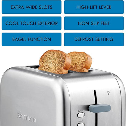 Kenmore 40606 2-Slice Toaster in Stainless Steel - Image 3
