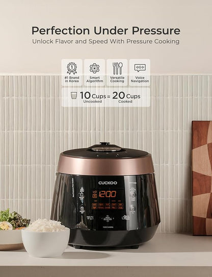 CUCKOO High Pressure Rice Cooker 10-Cup Uncooked / 20-Cup Cooked - Image 2