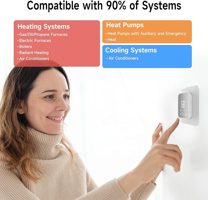 Smart Thermostat for House, WiFi Thermostat Compatible - Image 4