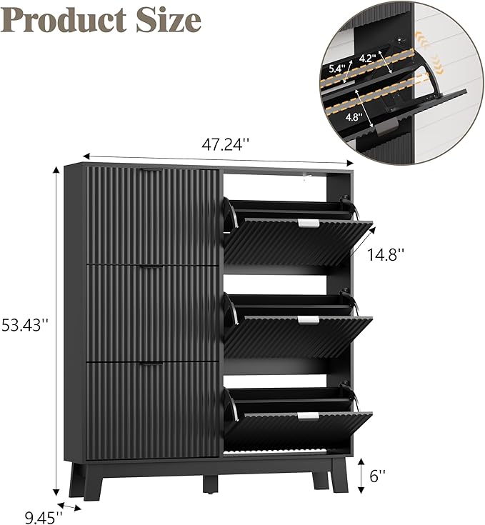 Shoe Cabinet Storage for Entryway - Image 2