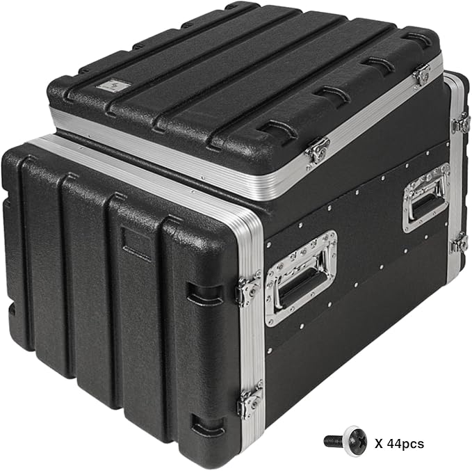 Sound Town Lightweight and Compact 8U ATA ABS Rack Case, - Image 2