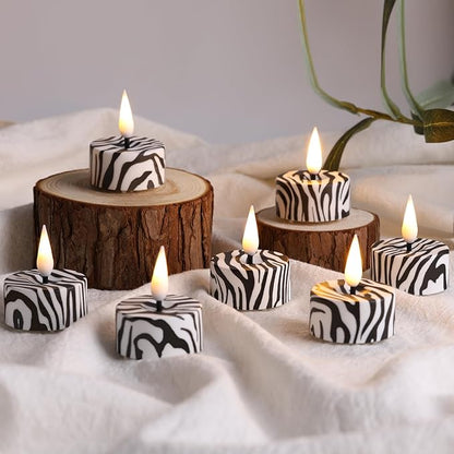 Eywamage Zebras Animal Pattern Flameless Tealights - Image 4