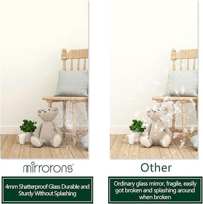Mirrorons Large Mirror 72" x 36", Modern Rectangle Bathroom Mirror - Image 8