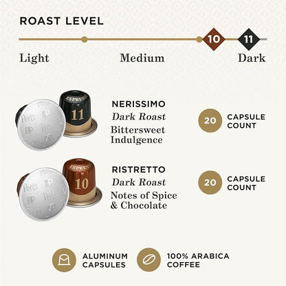 Peet's Coffee, Dark Roast Espresso Capsules Variety Pack, Compatible - Image 3