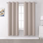 DUALIFE Light Brown Warm Taupe Curtains by DUALIFE