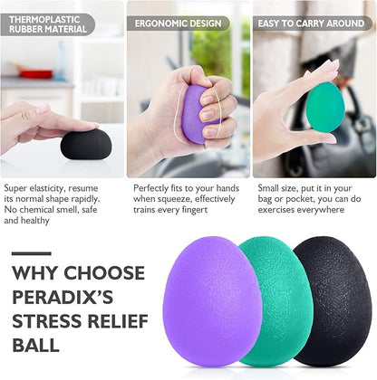 Peradix Hand Grip Strength Trainer, Stress Relief Ball, Wrist Rehab Therapy - Image 5