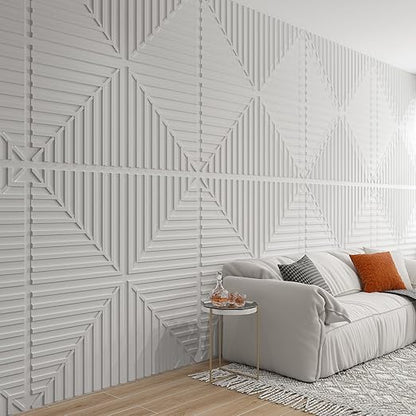 Art3d 12-Pack Drop Ceiling Tiles 2x2 FT, PVC 3D Textured Panels - Image 7