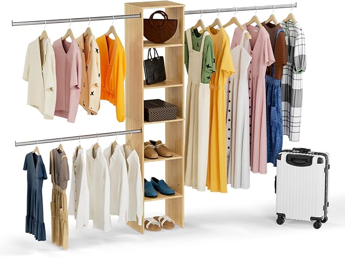 Closet System, Wood Tower Storage by Unknown