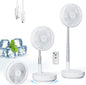 Primelove Portable Oscillating Rechargeable Fan, Battery Operated by Primelove