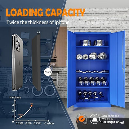 Yizosh Metal Garage Storage Cabinet - Image 5