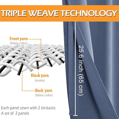 Hiasan Short Blackout Curtains for Bedroom - Image 4